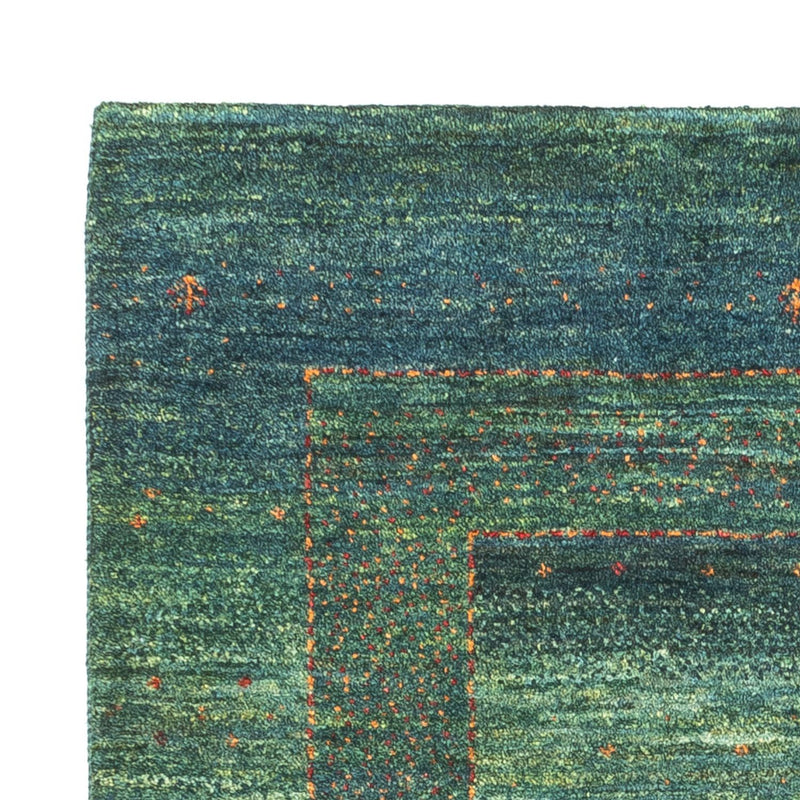 Gabbeh Tæppe - Loribaft Persisk - 111 x 83 cm - grøn