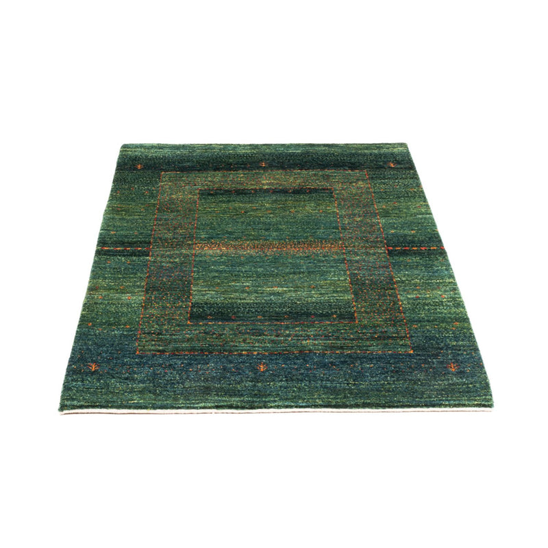 Gabbeh Tæppe - Loribaft Persisk - 111 x 83 cm - grøn