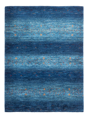 Gabbeh Tæppe - Loribaft Persisk - 116 x 92 cm - blå
