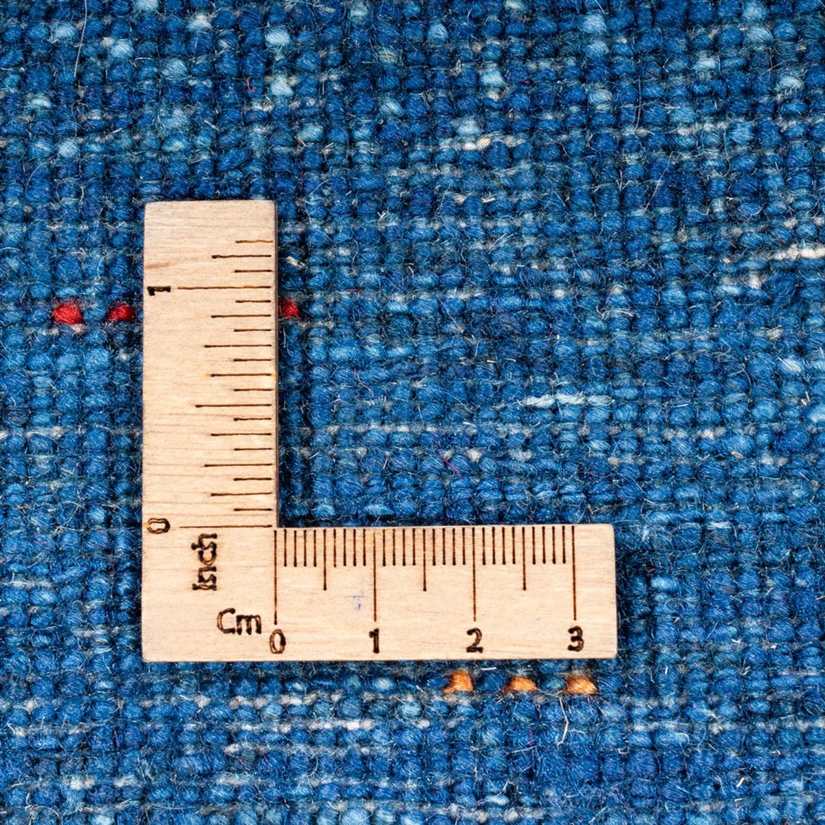 Gabbeh Tæppe - Loribaft Persisk - 116 x 92 cm - blå