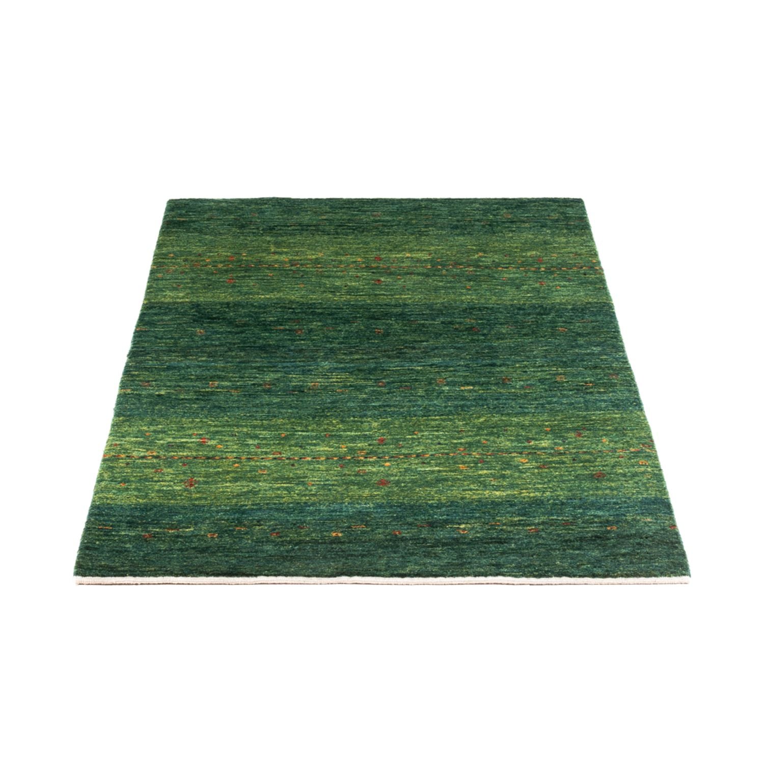 Gabbeh Tæppe - Loribaft Persisk - 125 x 81 cm - grøn