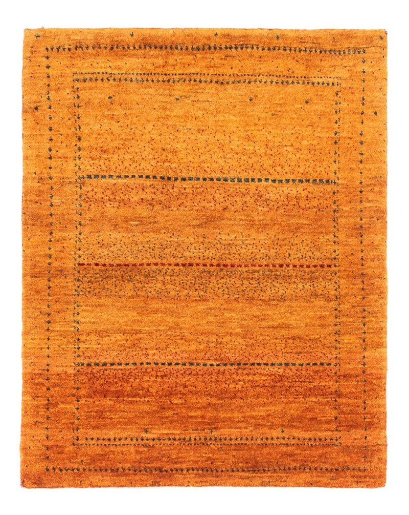 Gabbeh Tæppe - Loribaft Persisk - 98 x 81 cm - guld