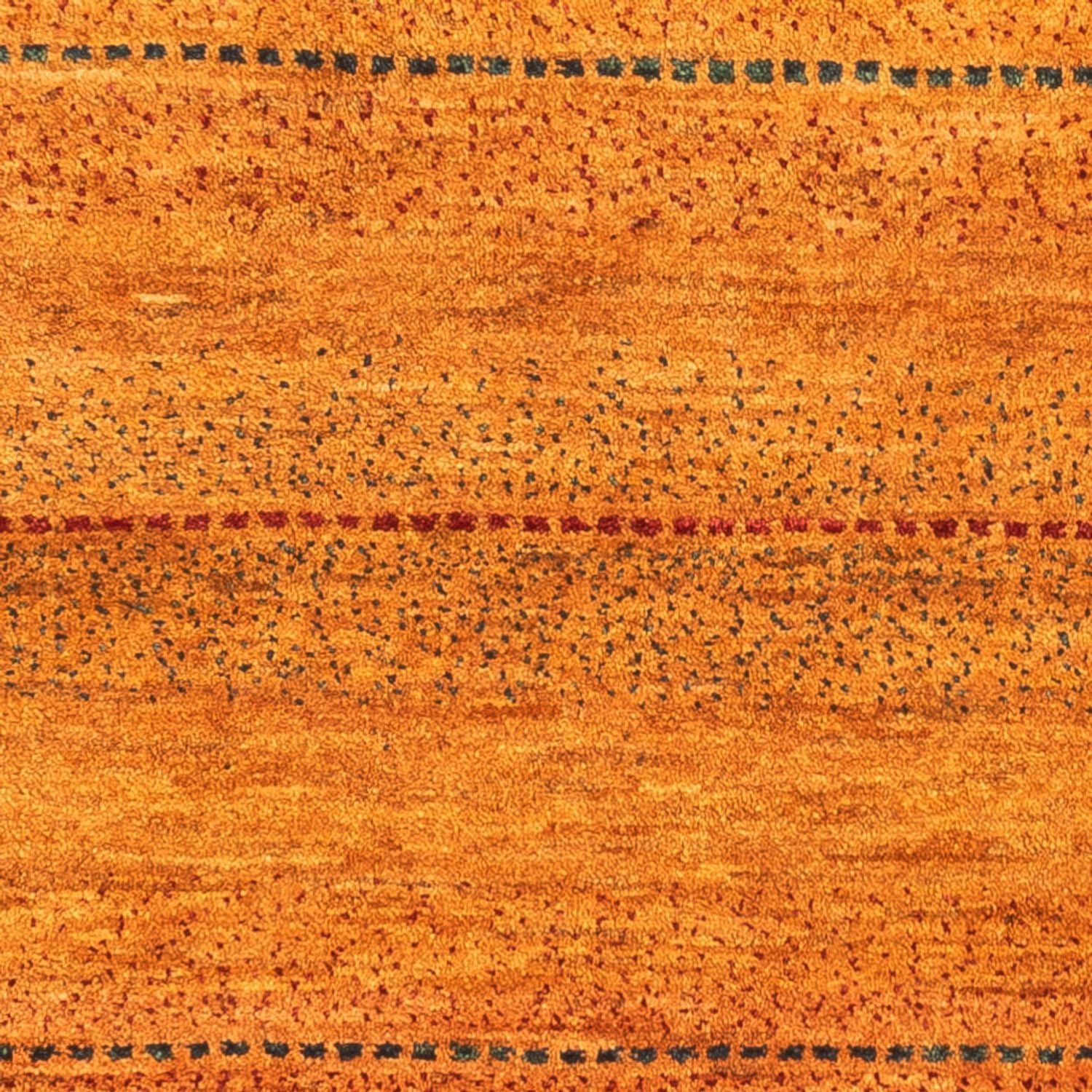Gabbeh Tæppe - Loribaft Persisk - 98 x 81 cm - guld