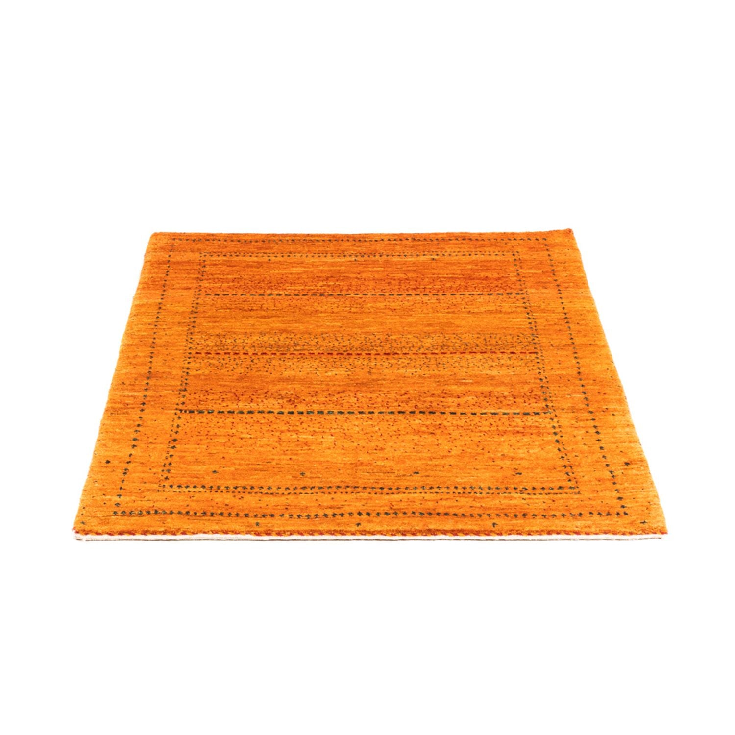 Gabbeh Tæppe - Loribaft Persisk - 98 x 81 cm - guld