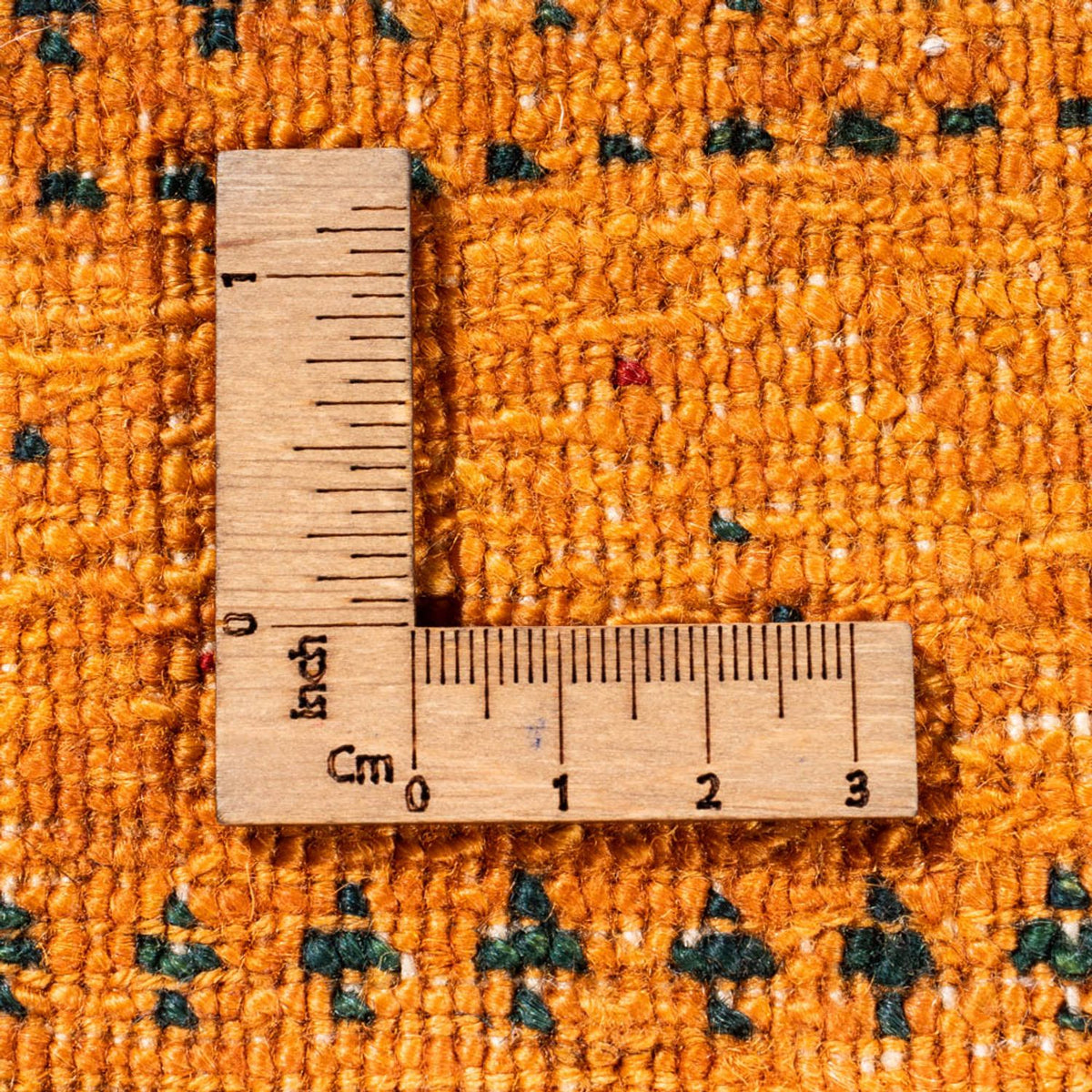 Gabbeh Tæppe - Loribaft Persisk - 98 x 81 cm - guld