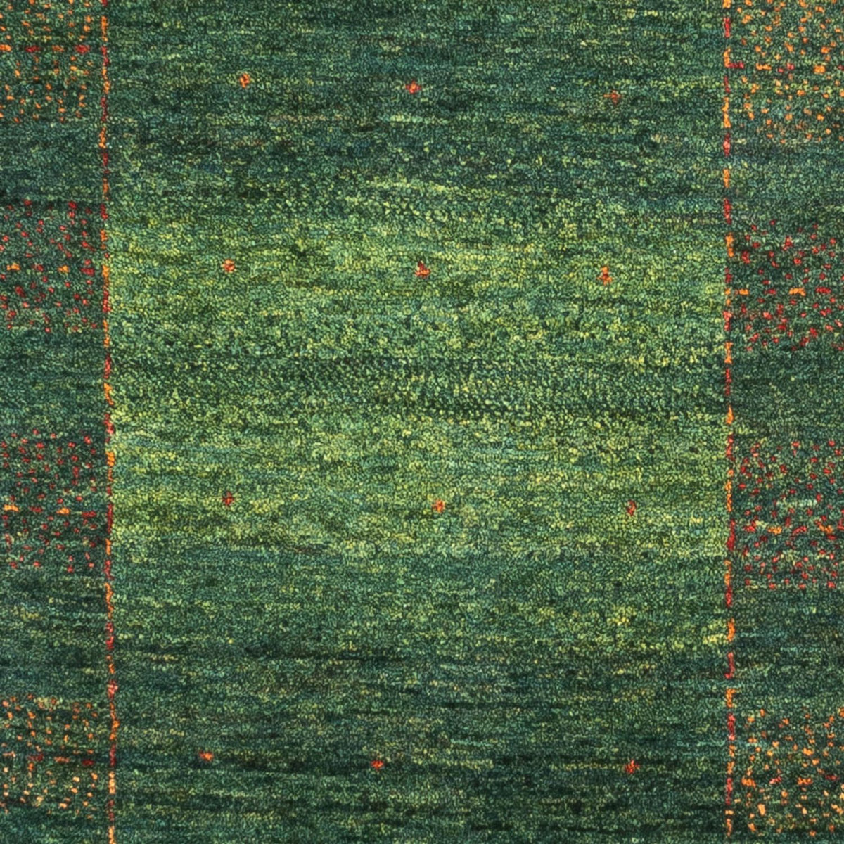 Gabbeh Tæppe - Loribaft Persisk - 118 x 82 cm - grøn
