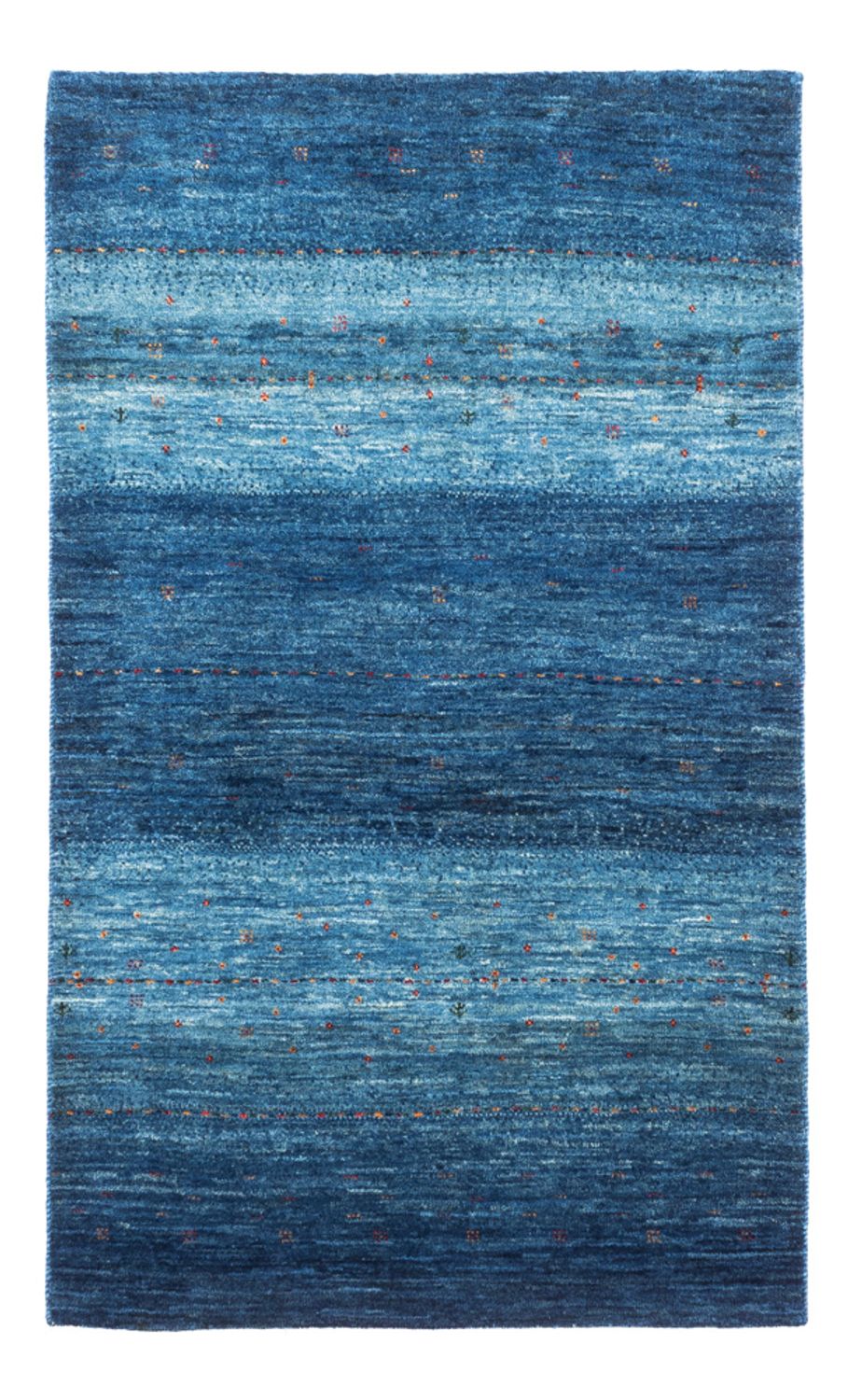 Gabbeh Tæppe - Loribaft Persisk - 135 x 84 cm - blå