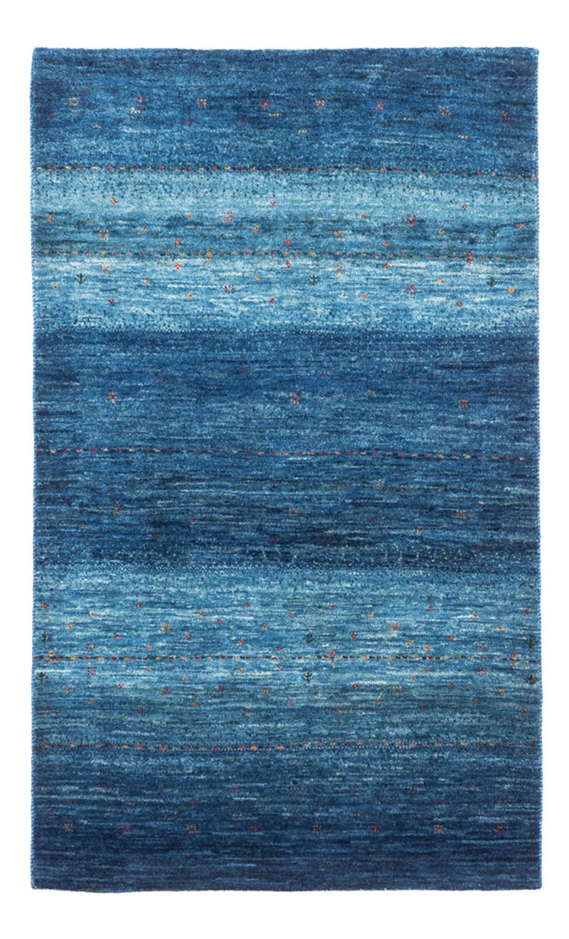 Gabbeh Tæppe - Loribaft Persisk - 135 x 84 cm - blå