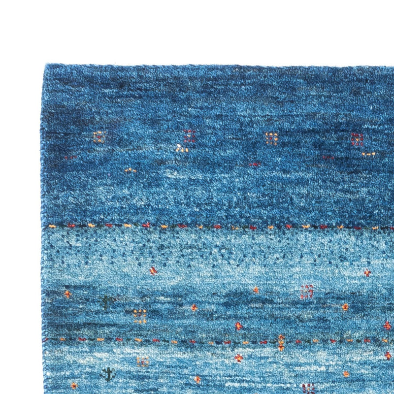 Gabbeh Tæppe - Loribaft Persisk - 135 x 84 cm - blå