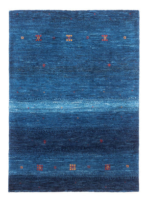 Gabbeh Tæppe - Loribaft Persisk - 110 x 80 cm - blå