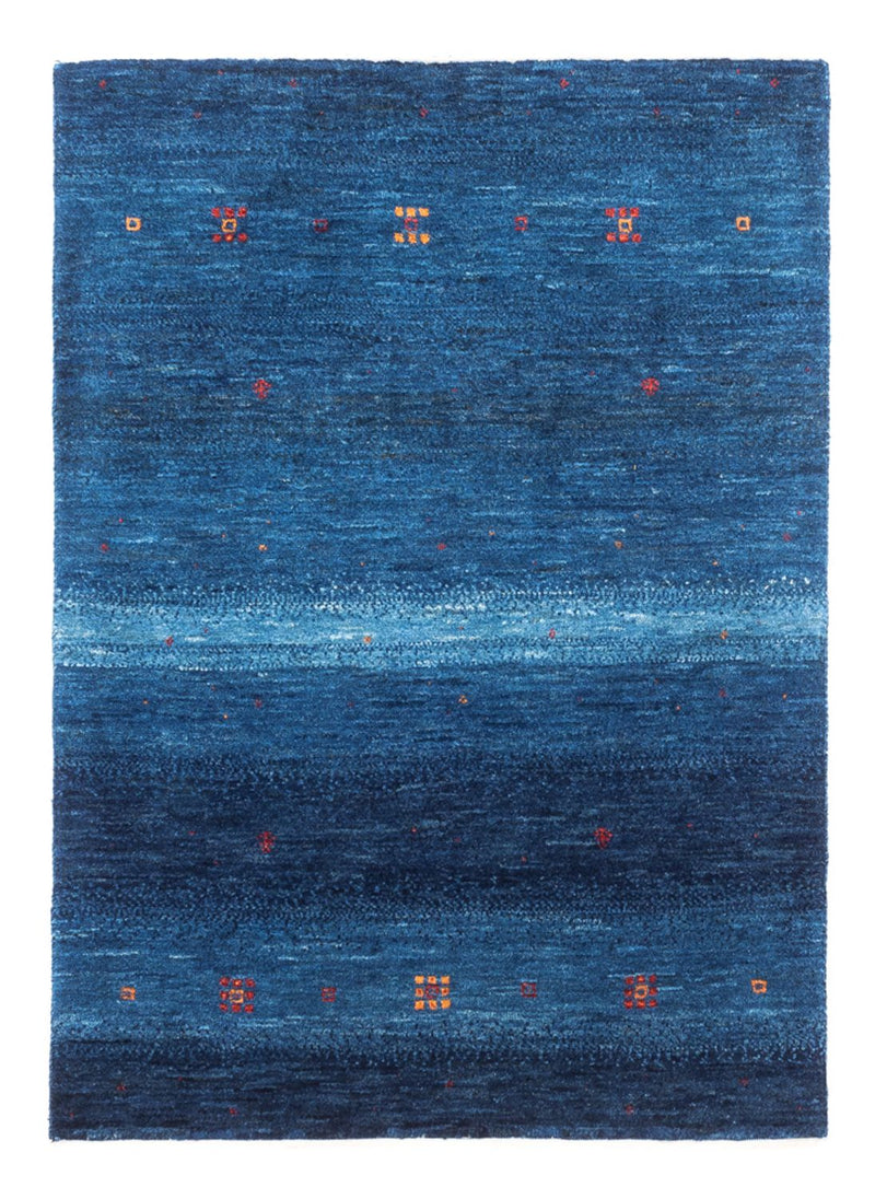 Gabbeh Tæppe - Loribaft Persisk - 110 x 80 cm - blå