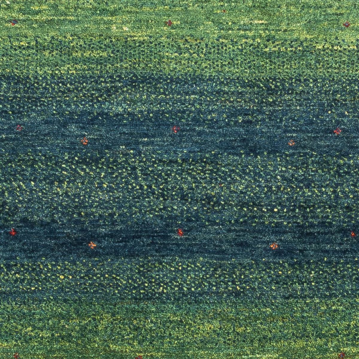 Gabbeh Tæppe - Loribaft Persisk - 123 x 85 cm - grøn