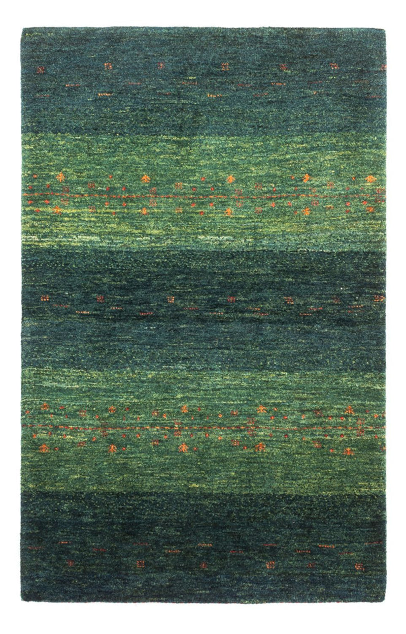 Gabbeh Tæppe - Loribaft Persisk - 130 x 85 cm - grøn