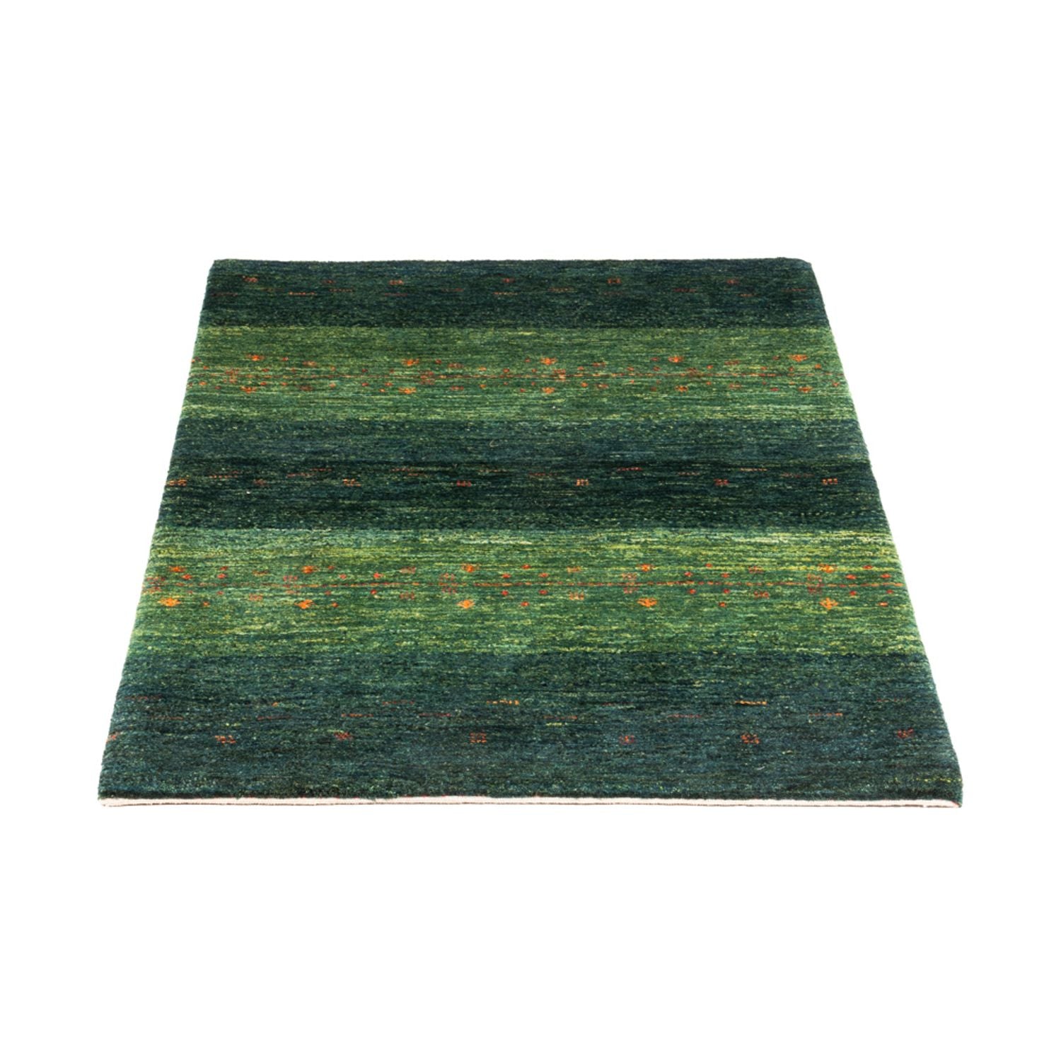 Gabbeh Tæppe - Loribaft Persisk - 130 x 85 cm - grøn