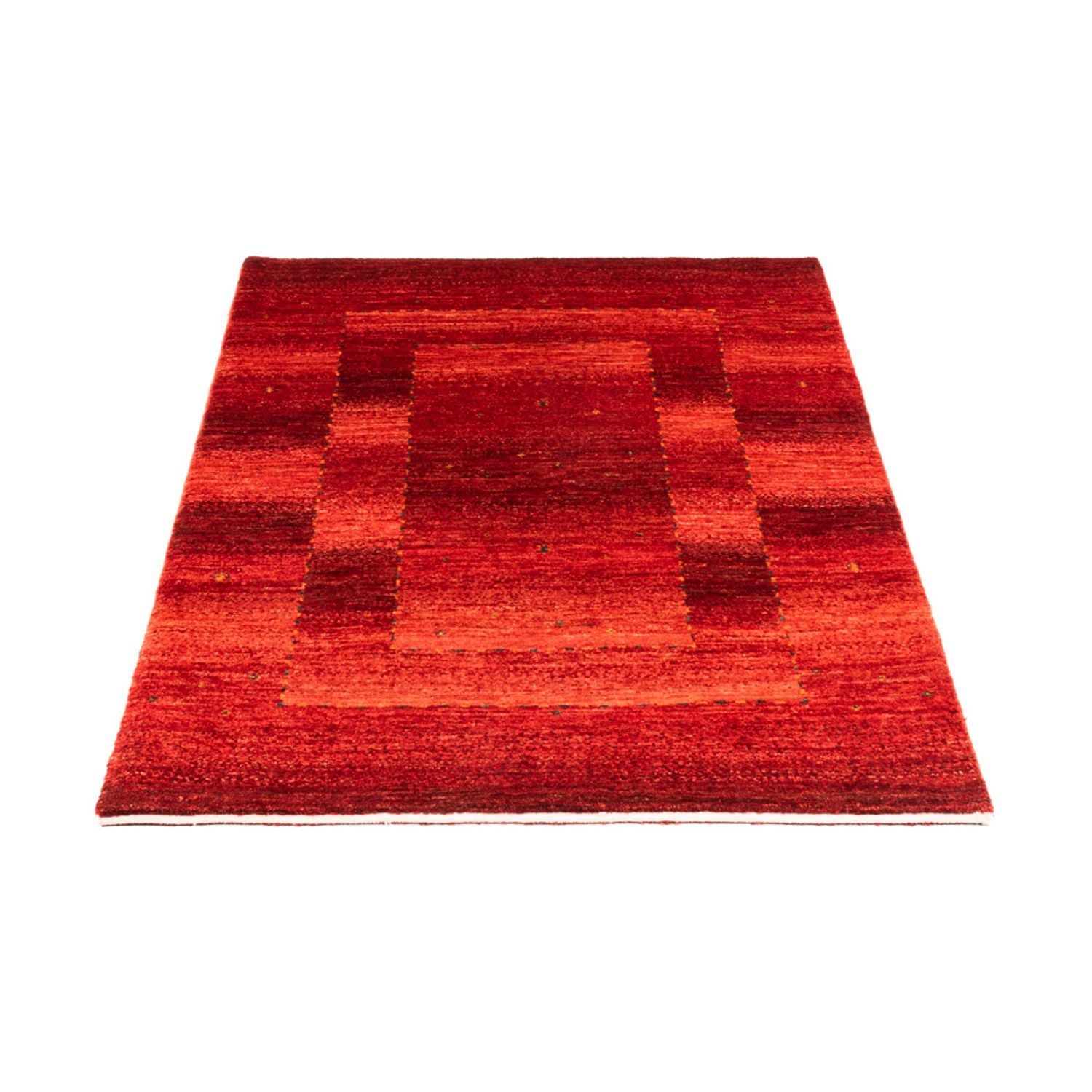 Gabbeh Tæppe - Loribaft Persisk - 122 x 80 cm - rød