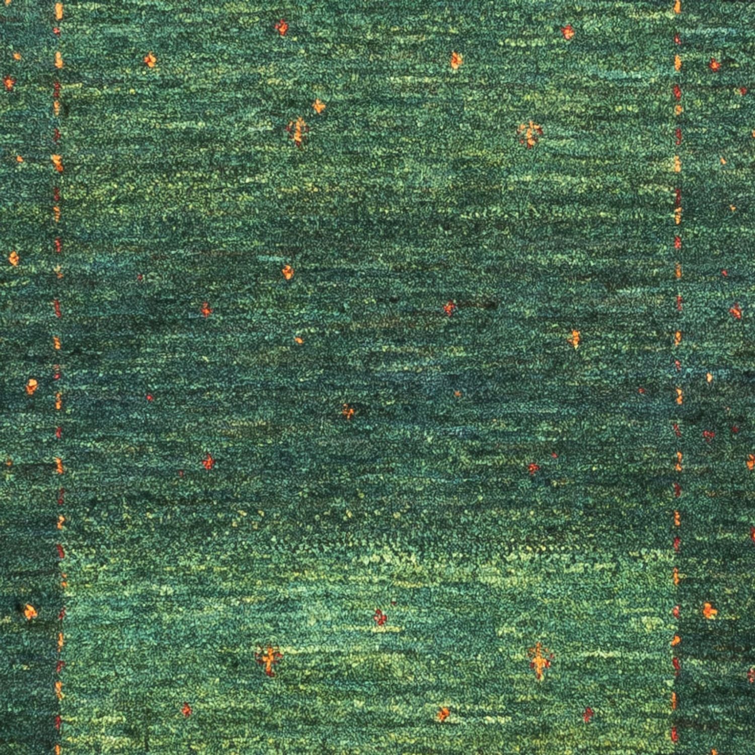 Gabbeh Tæppe - Loribaft Persisk - 119 x 86 cm - grøn