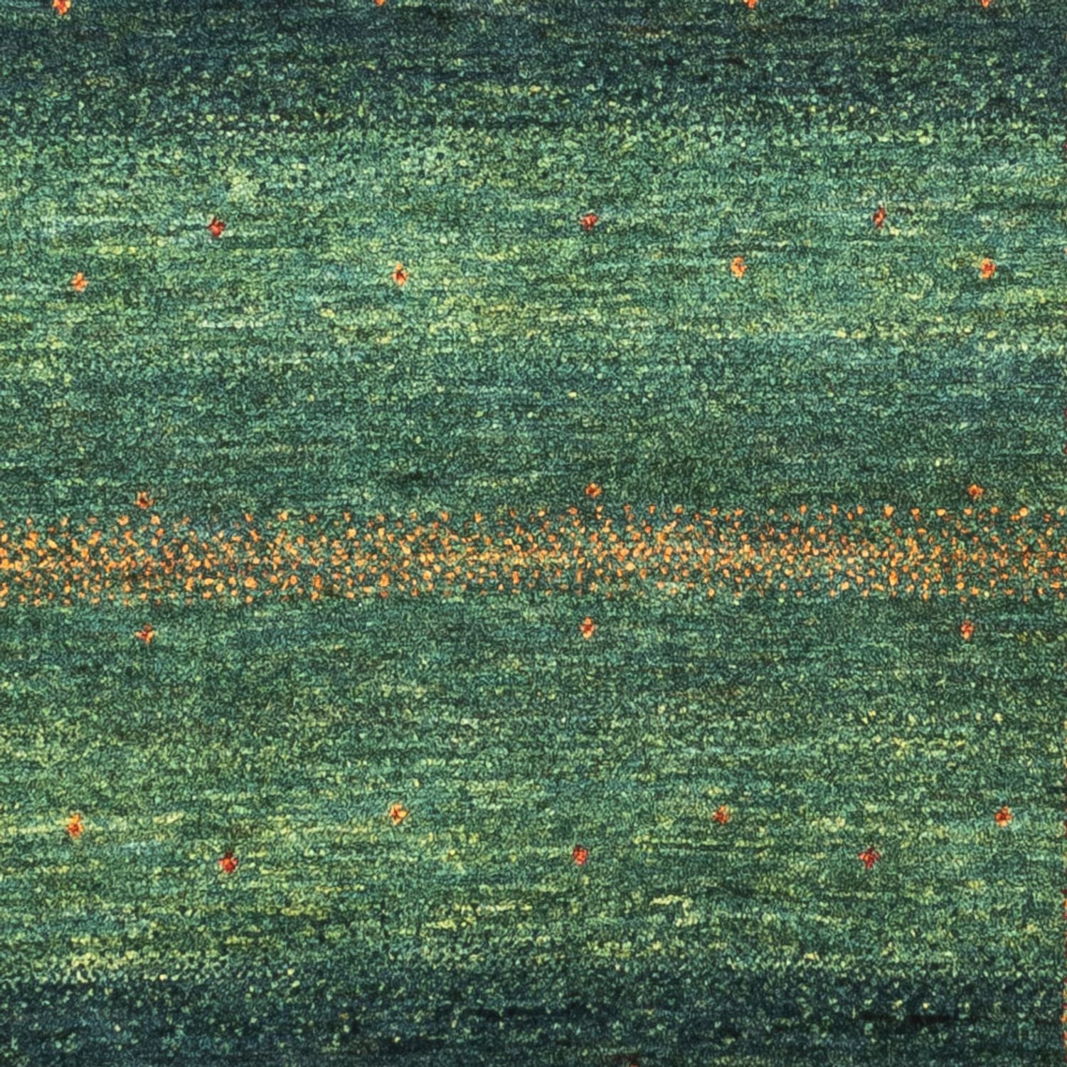 Gabbeh Tæppe - Loribaft Persisk - 127 x 86 cm - grøn