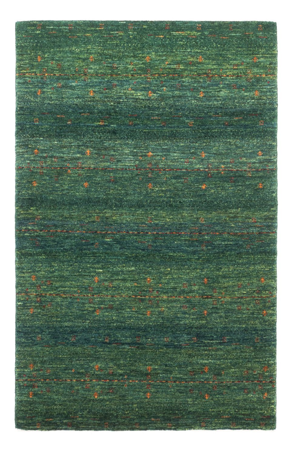 Gabbeh Tæppe - Loribaft Persisk - 127 x 82 cm - grøn