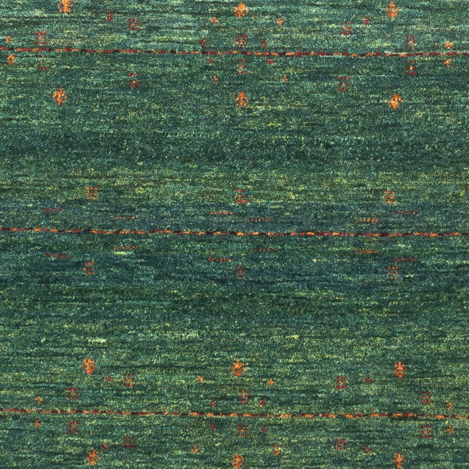 Gabbeh Tæppe - Loribaft Persisk - 127 x 82 cm - grøn