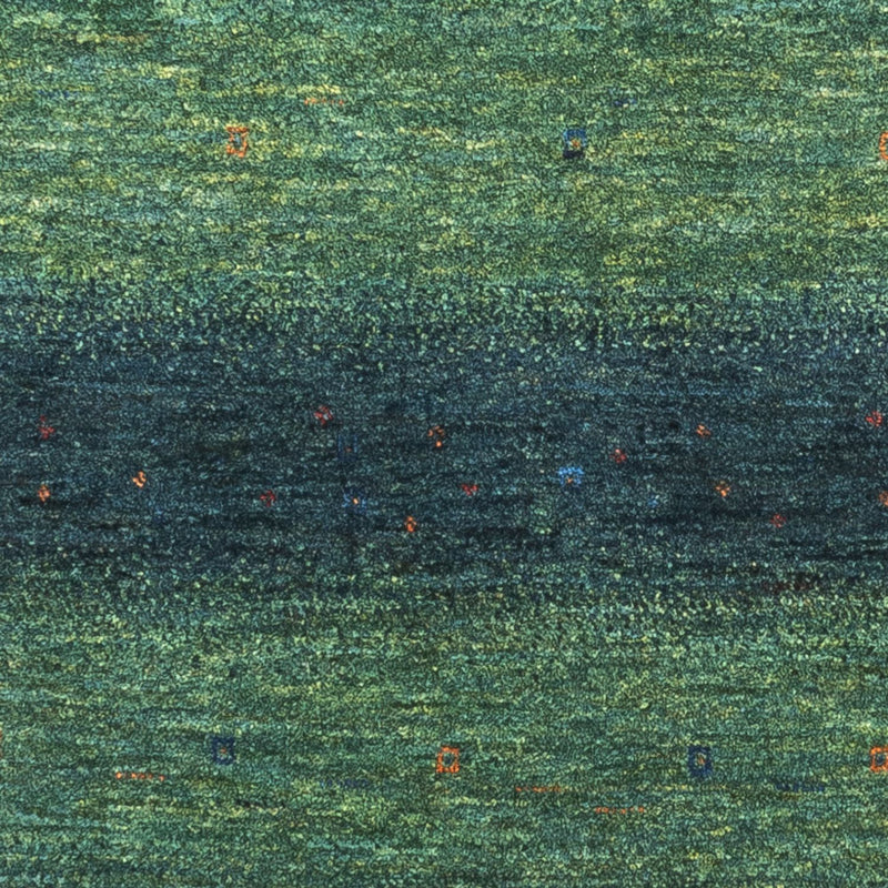 Gabbeh Tæppe - Loribaft Persisk - 107 x 78 cm - grøn