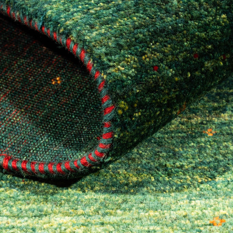 Gabbeh Tæppe - Loribaft Persisk - 146 x 88 cm - grøn