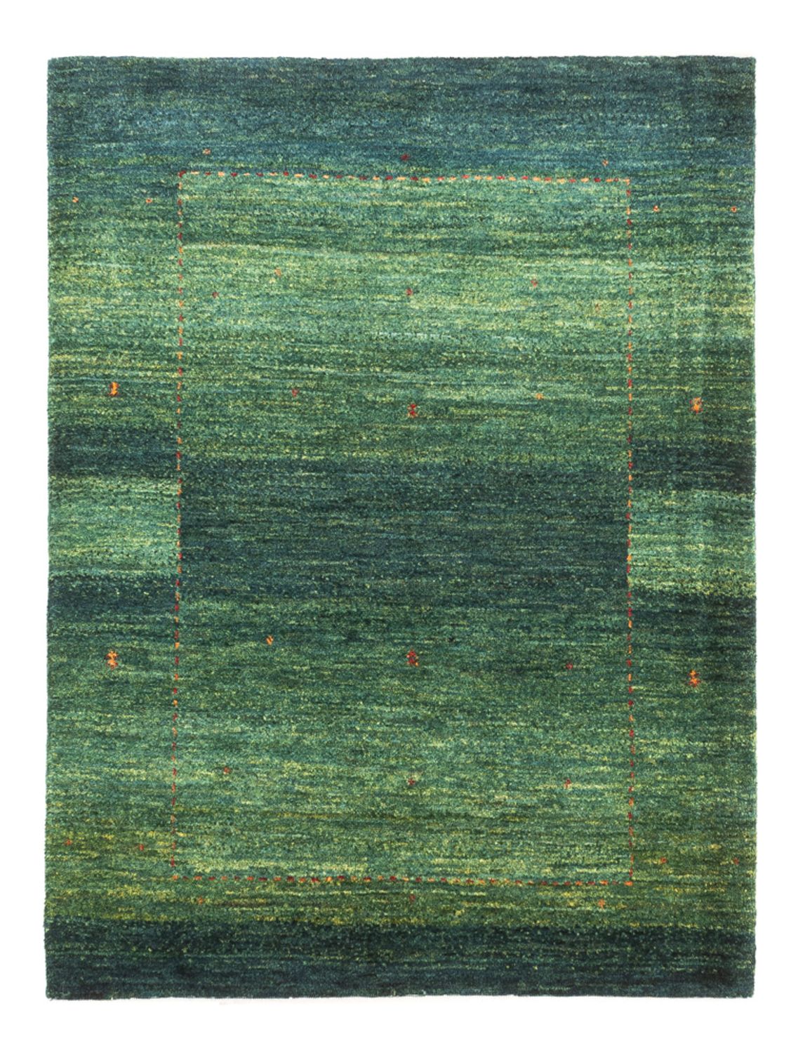 Gabbeh Tæppe - Loribaft Persisk - 117 x 86 cm - grøn
