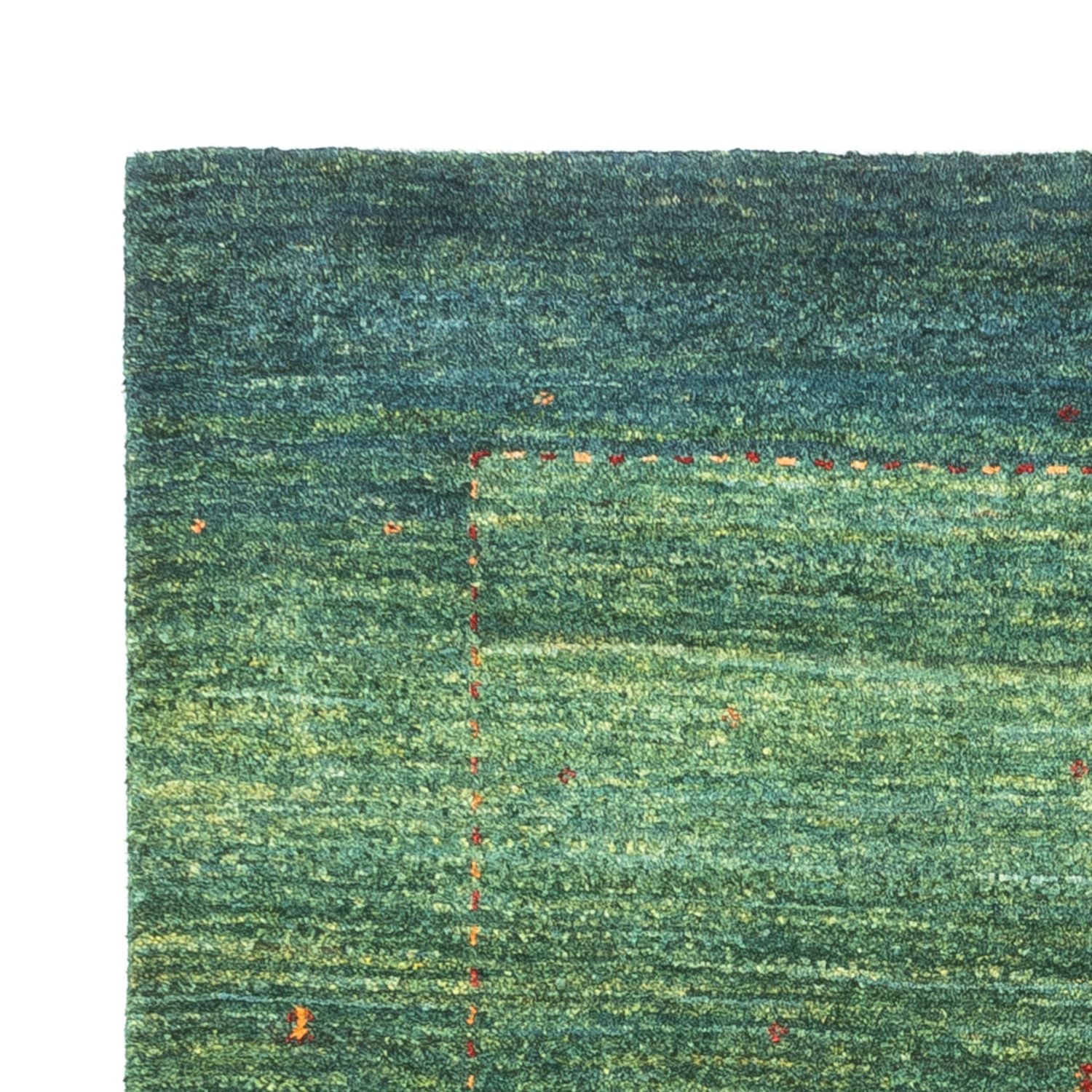 Gabbeh Tæppe - Loribaft Persisk - 117 x 86 cm - grøn