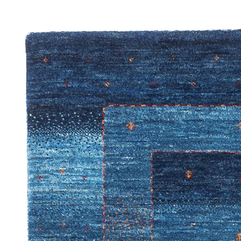 Gabbeh Tæppe - Loribaft Persisk - 116 x 84 cm - blå