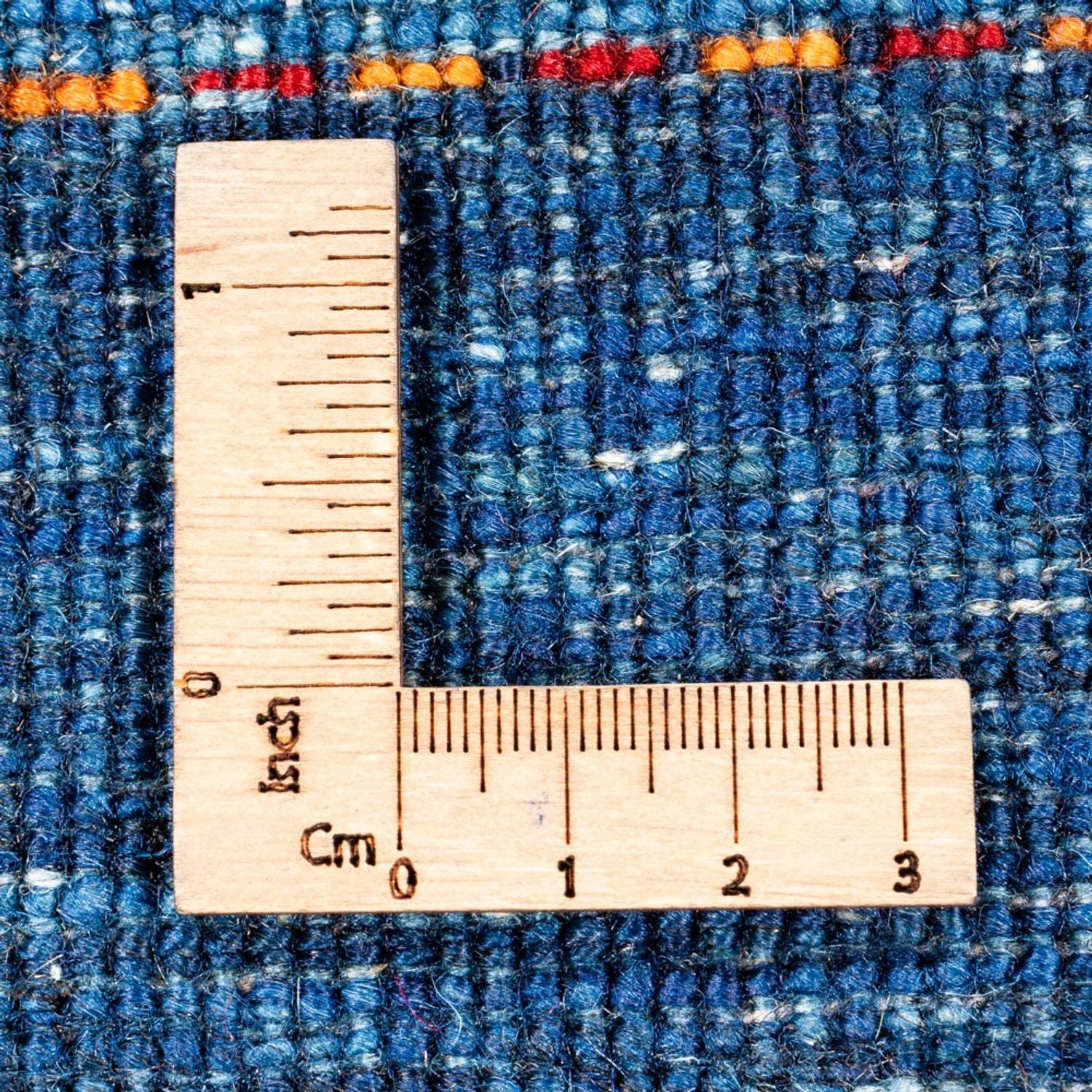 Gabbeh Tæppe - Loribaft Persisk - 116 x 84 cm - blå