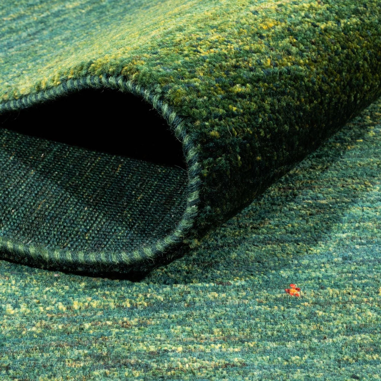Gabbeh Tæppe - Loribaft Persisk - 228 x 175 cm - grøn