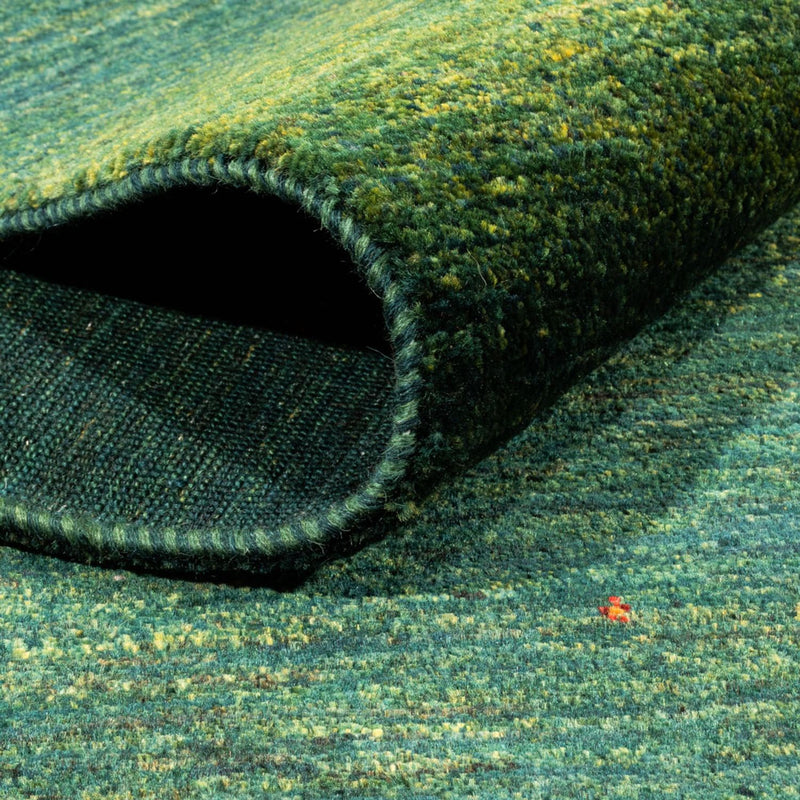 Gabbeh Tæppe - Loribaft Persisk - 228 x 175 cm - grøn
