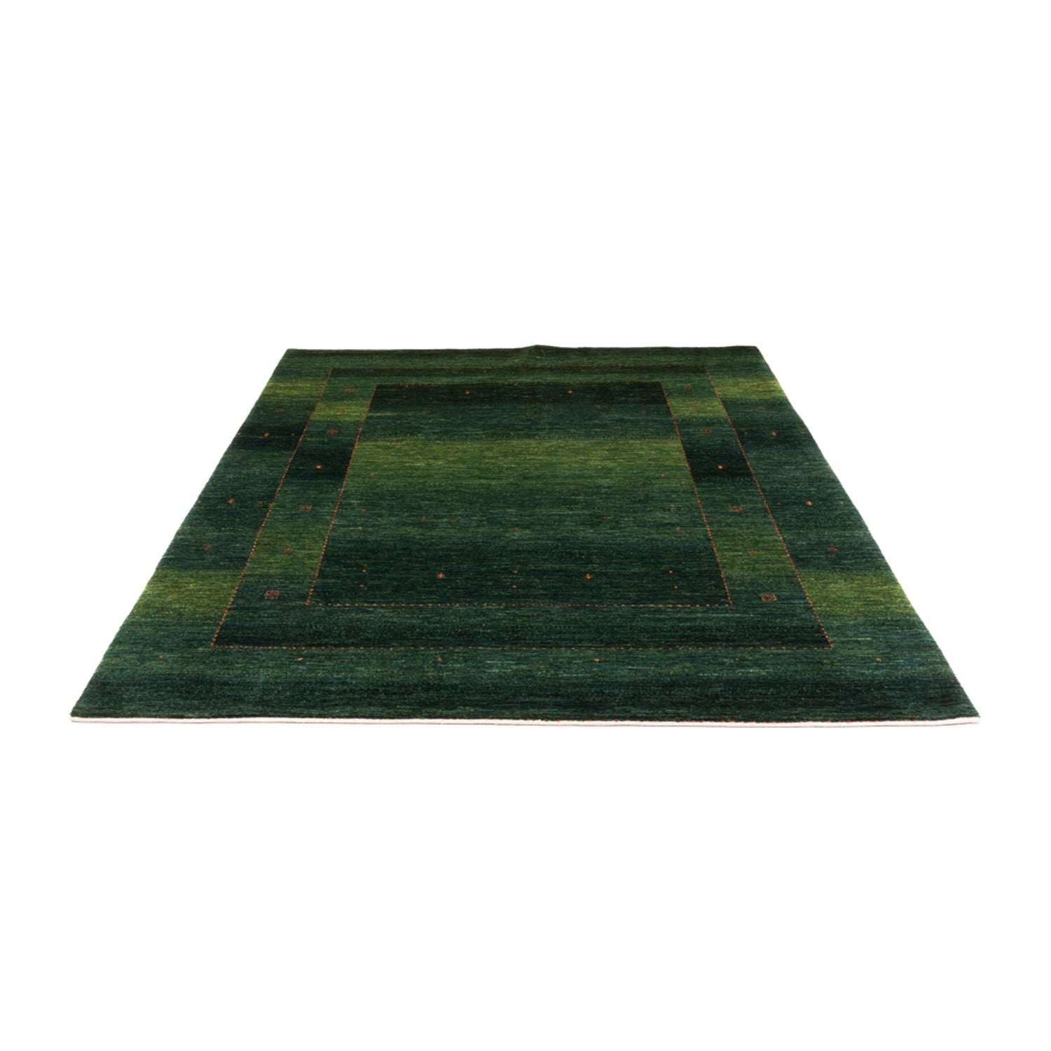 Gabbeh Tæppe - Loribaft Persisk - 228 x 175 cm - grøn