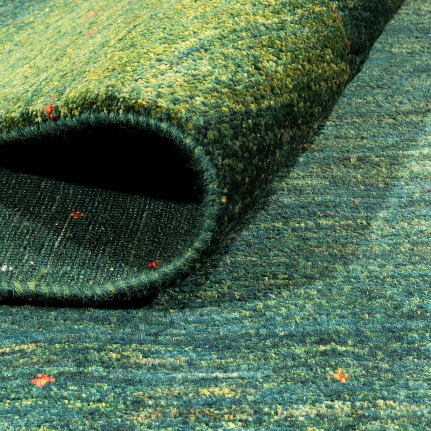 Gabbeh Tæppe - Loribaft Persisk - 229 x 170 cm - grøn
