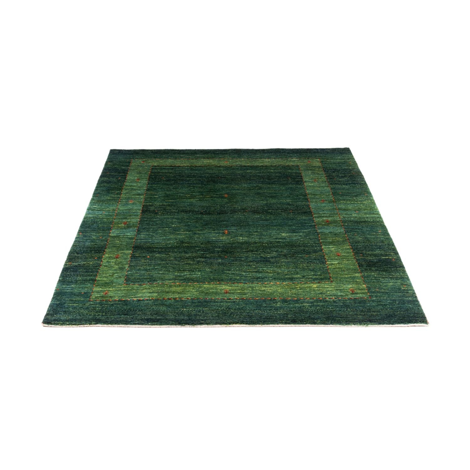 Gabbeh Tæppe - Loribaft Persisk - 162 x 132 cm - grøn