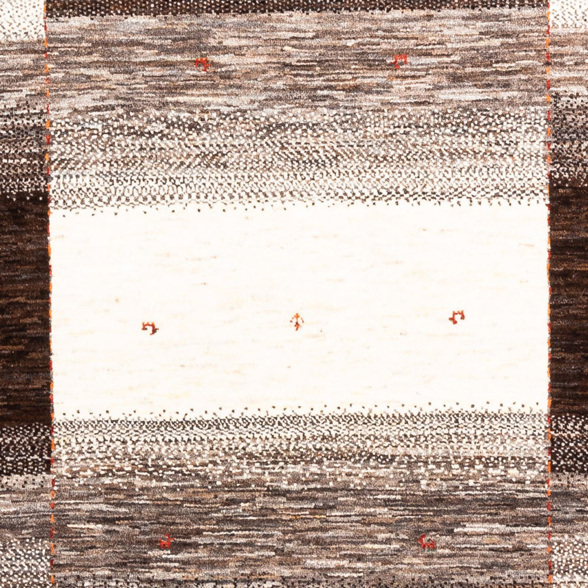 Gabbeh Tæppe - Loribaft Persisk - 187 x 129 cm - grå