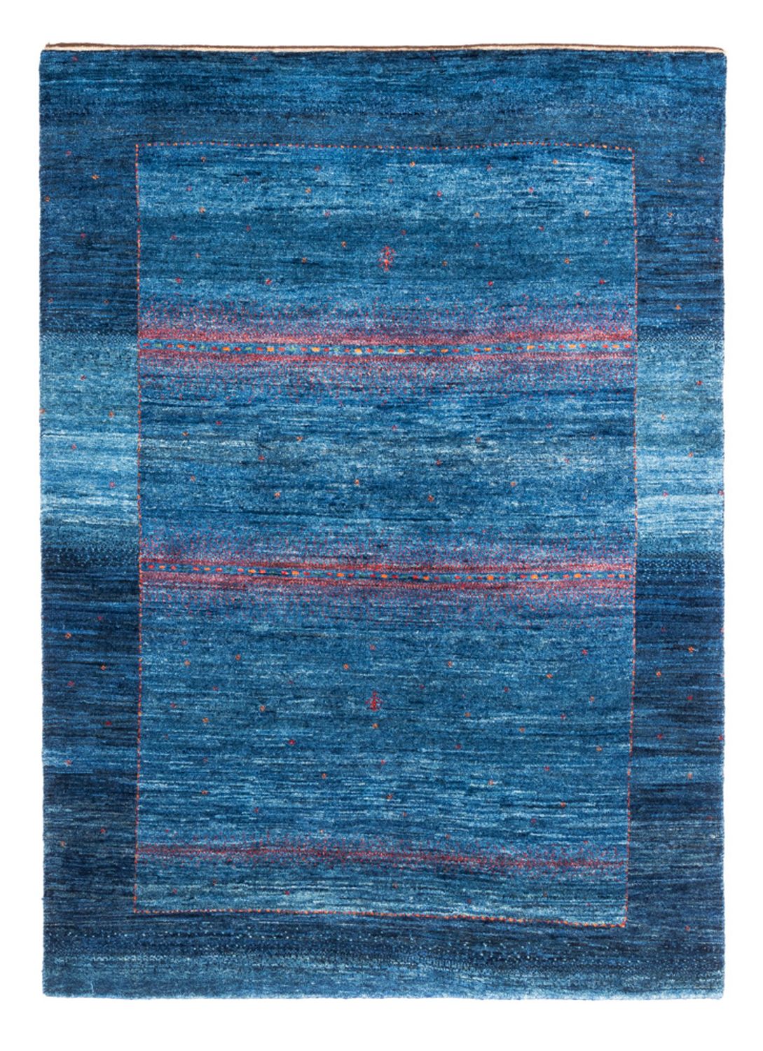 Gabbeh Tæppe - Loribaft Persisk - 168 x 118 cm - blå