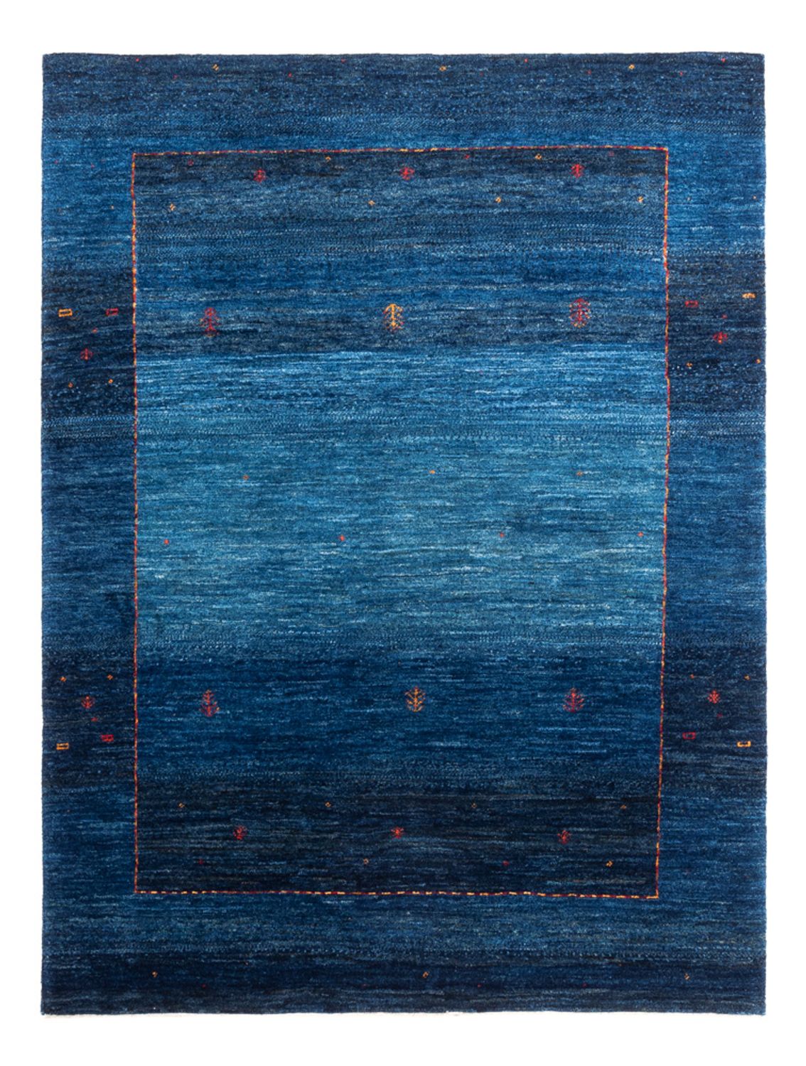 Gabbeh Tæppe - Loribaft Persisk - 162 x 120 cm - blå