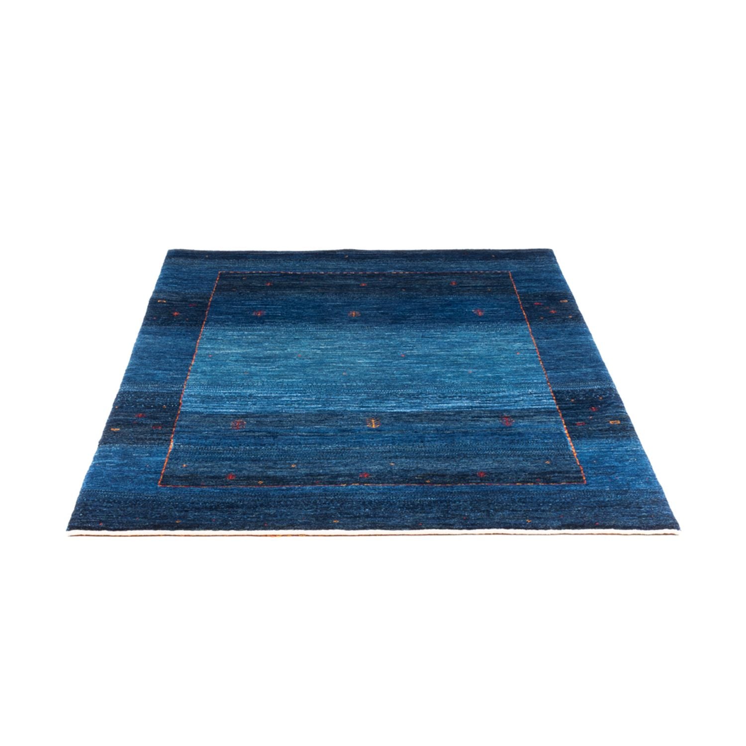 Gabbeh Tæppe - Loribaft Persisk - 162 x 120 cm - blå