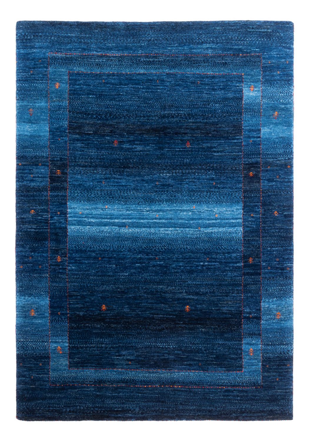 Gabbeh Tæppe - Loribaft Persisk - 164 x 116 cm - blå