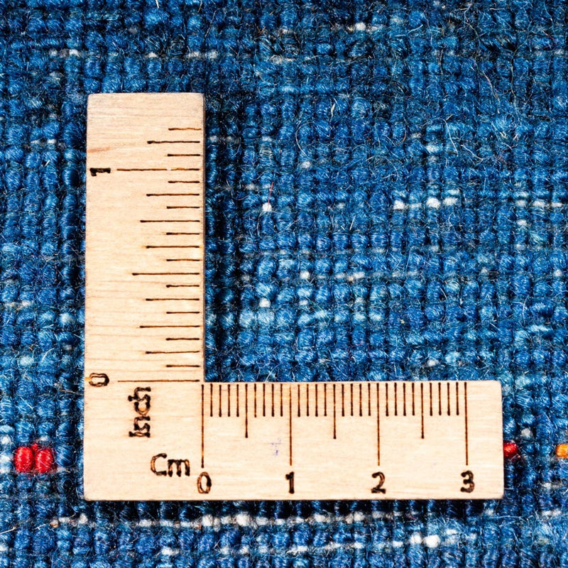 Gabbeh Tæppe - Loribaft Persisk - 164 x 116 cm - blå