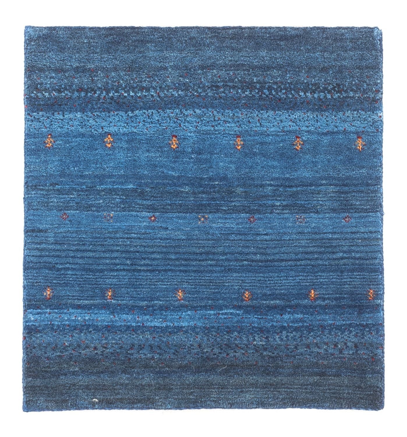 Gabbeh Tæppe - Loribaft Persisk - 60 x 55 cm - blå