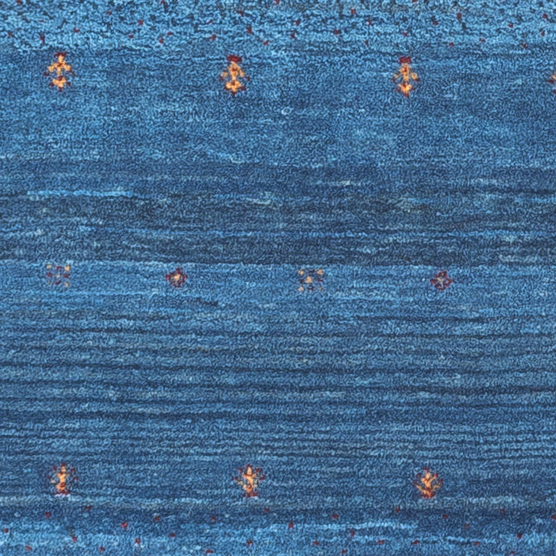 Gabbeh Tæppe - Loribaft Persisk - 60 x 55 cm - blå