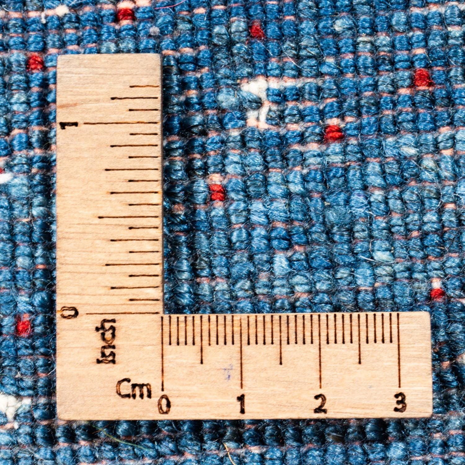 Gabbeh Tæppe - Loribaft Persisk - 60 x 55 cm - blå