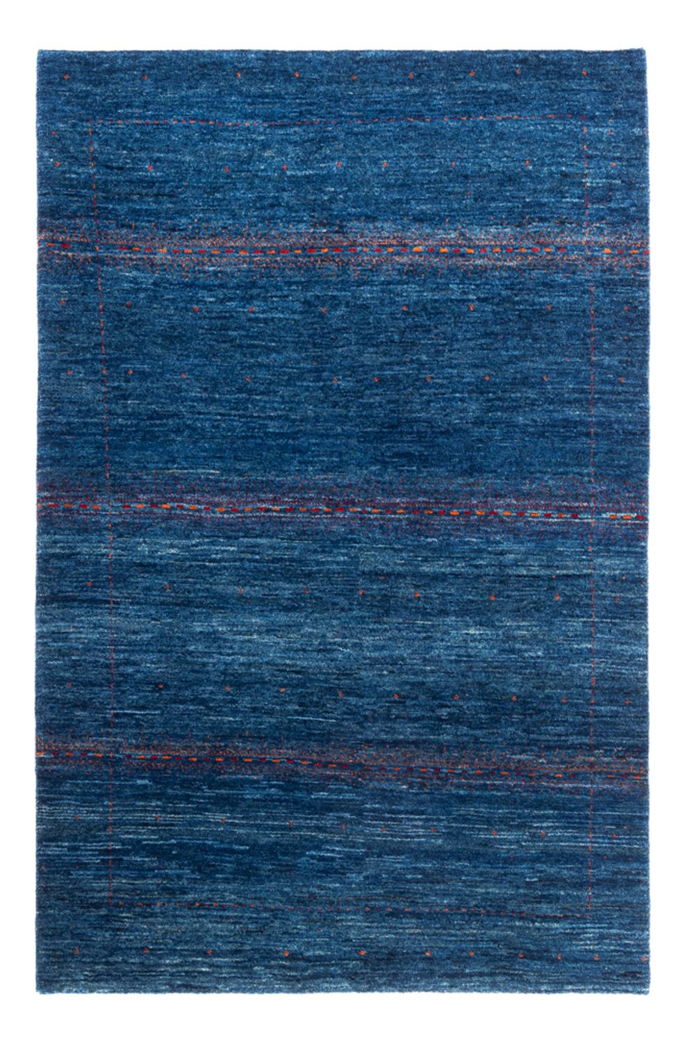 Gabbeh Tæppe - Loribaft Persisk - 173 x 113 cm - blå