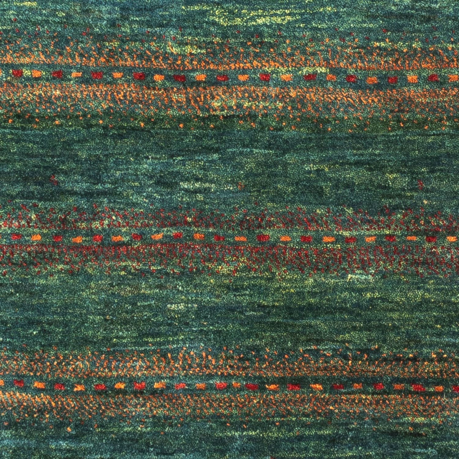 Gabbeh Tæppe - Loribaft Persisk - 101 x 91 cm - flerfarvet
