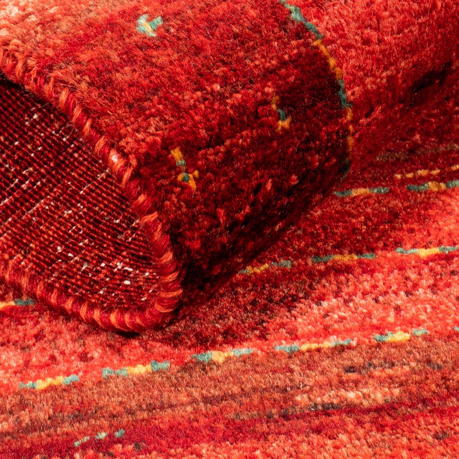 Gabbeh Tæppe - Loribaft Persisk - 117 x 75 cm - rød