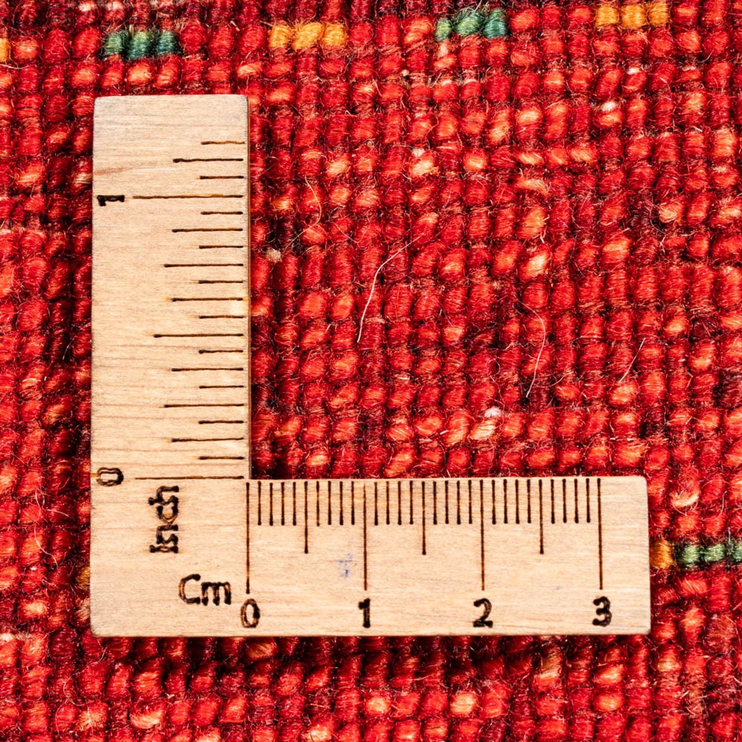 Gabbeh Tæppe - Loribaft Persisk - 117 x 75 cm - rød
