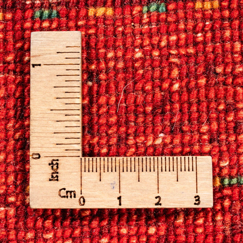 Gabbeh Tæppe - Loribaft Persisk - 117 x 75 cm - rød