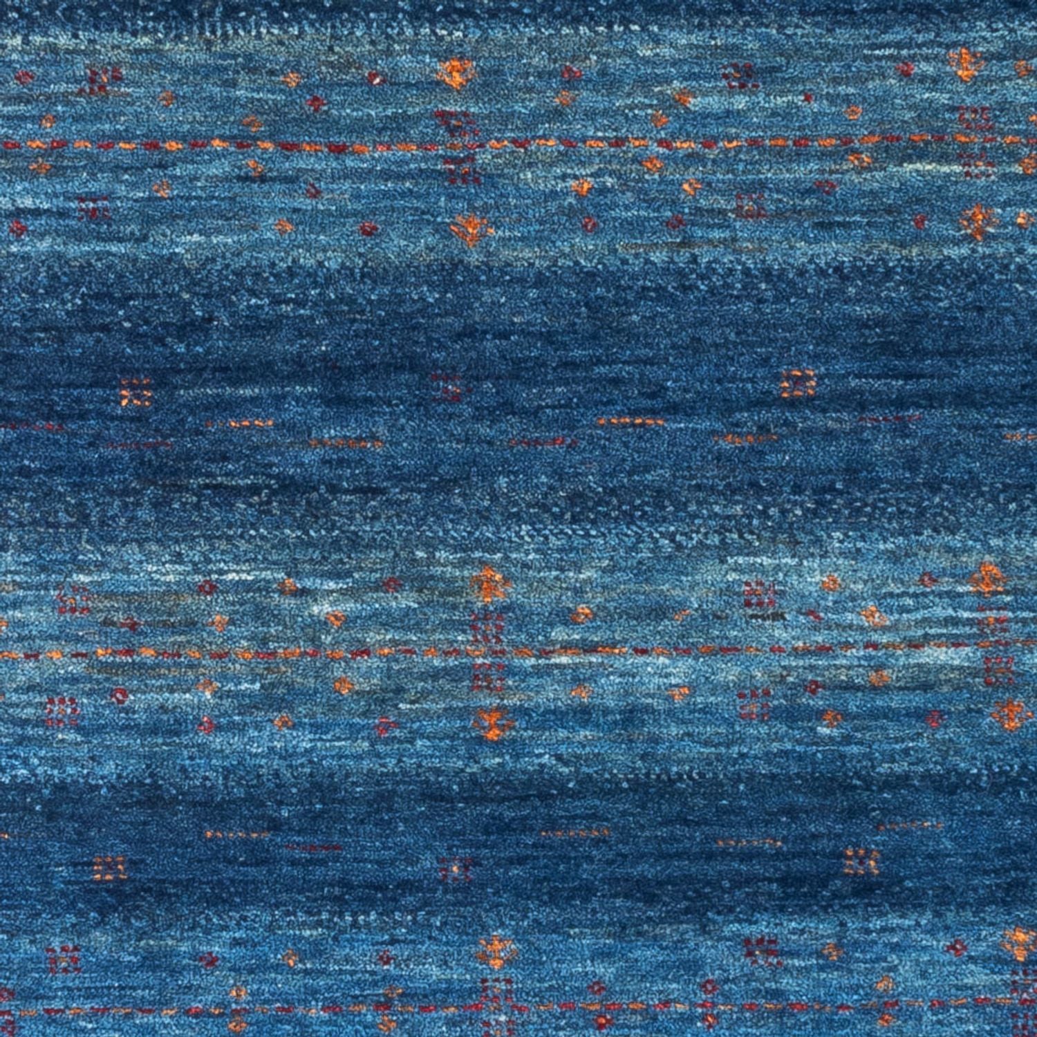 Gabbeh Tæppe - Loribaft Persisk - 120 x 85 cm - blå