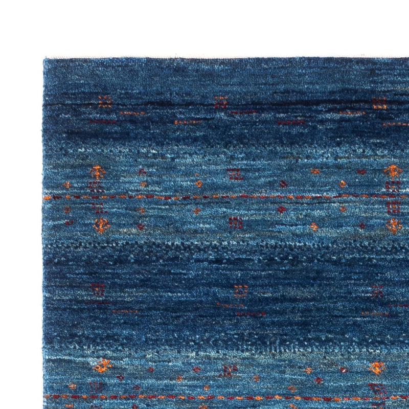 Gabbeh Tæppe - Loribaft Persisk - 120 x 85 cm - blå